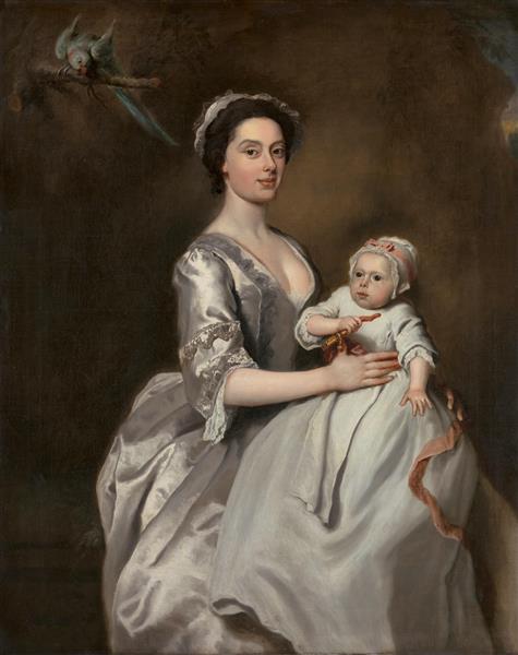 نقاشی خانم شارپ و فرزندش اثر جوزف هایمور	
