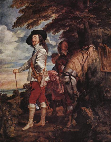 نقاشی چارلز یکم پادشاه انگلیس اثر آنتونی ون دیک