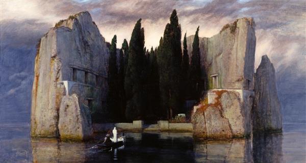 نقاشی جزیره مرگ نسخه سوم اثر آرنولد بکلین
