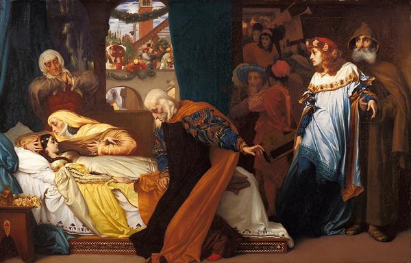 مرگ ساختگی جولیت نقاشی اثر فردریک لیتون