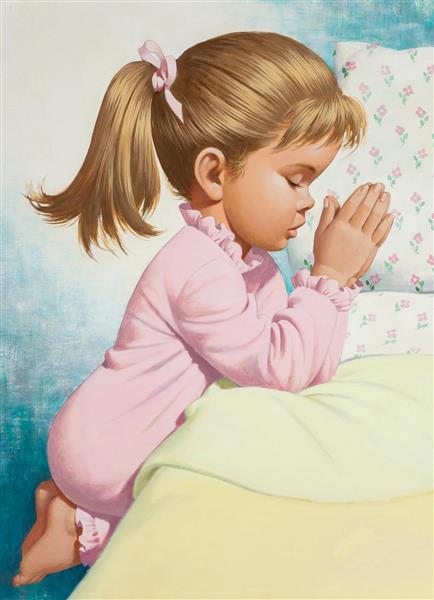 دعای قبل از خواب نقاشی اثر آرتور سارون سارنوف
