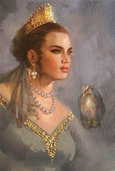 ملکه و جغد اثر رمزی تاسکیران نقاشی 