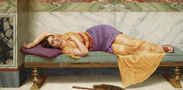 نقاشی رویا بافی نوشته جان ویلیام گادوارد