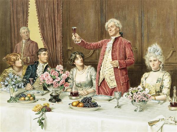 به سلامتی نوشیدن اثر جورج گودوین کیلبرن نقاشی 