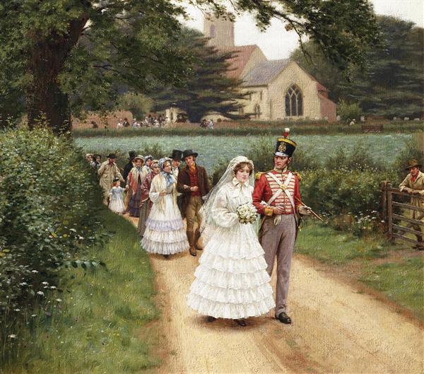 مارش عروسی اثر ادموند بلر لیتون نقاشی 