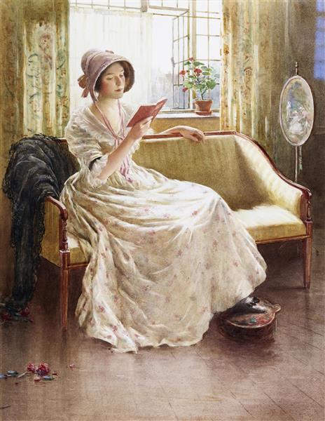 نقاشی خواندن در آرامش اثر ویلیام کی بلکلاک