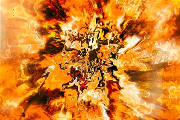 Abstract Earth Around The Fire (Number 7 of Series)