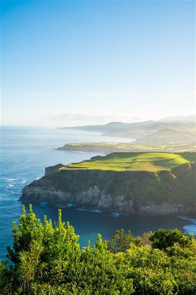عکسی مسحورکننده از منظره دریایی زیبا در آزور پرتغال