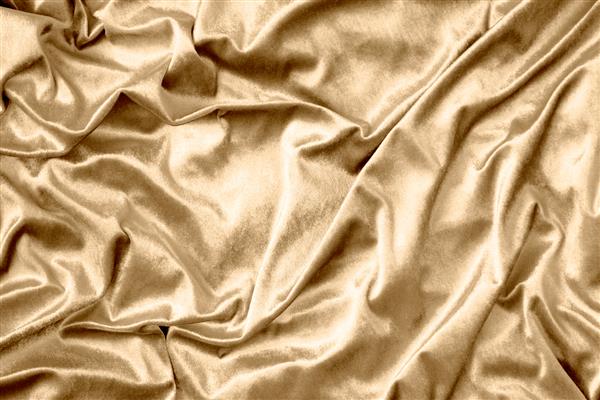 بافت پارچه ابریشمی براق طلایی