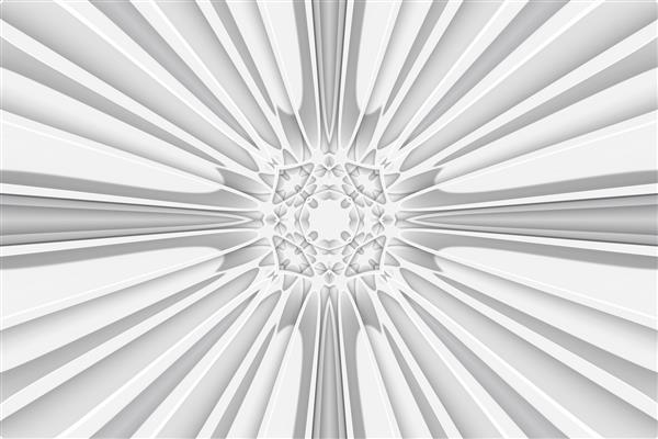 الگوی تار عنکبوت دراز سفید انتزاعی الگوی متقارن کشیده الگوی سه بعدی
