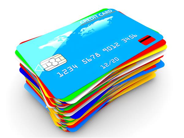 انبوهی از کارت های اعتباری