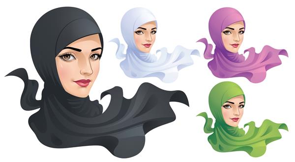 یک زن مسلمان با حجاب