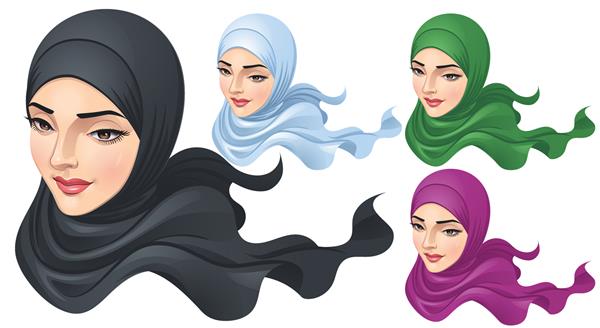 یک زن مسلمان با حجاب