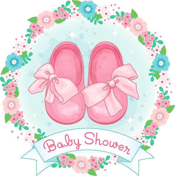 کفش دختر بچه حمام بچه با پاپیون و تاج گل