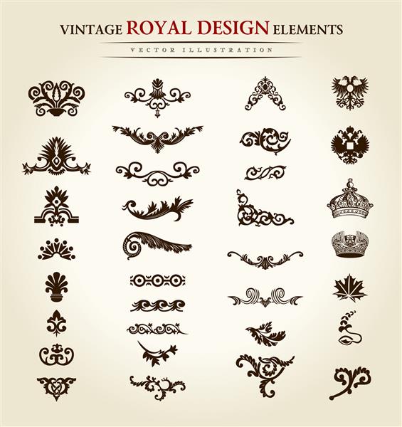 عناصر طراحی سلطنتی قدیمی