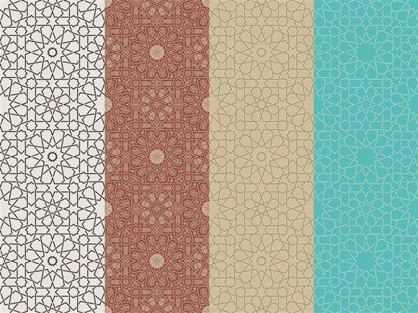 مجموعه الگوهای اسلامی بدون درز مراکشی