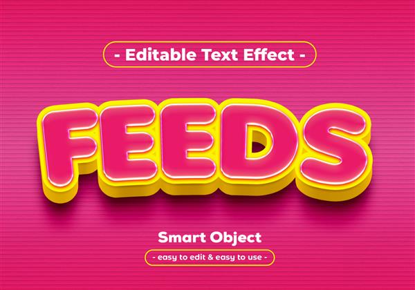 Feeds text style effect