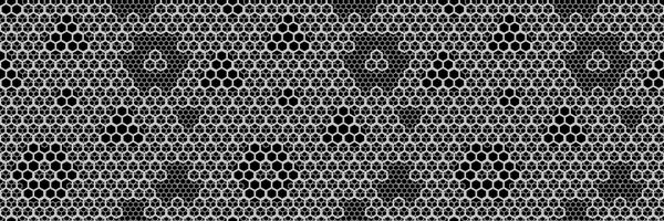 انتزاعی دیوار فلزی ساختاری سیاه و سفید با شش ضلعی سطح جامد چند ضلعی تصویر شطرنجی