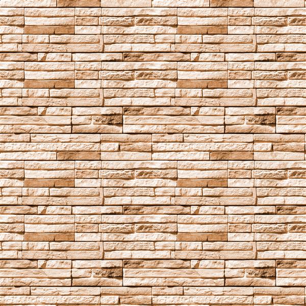 الگوی بدون درز با قطعه دیوار بتنی از بلوک های سنگی مربع