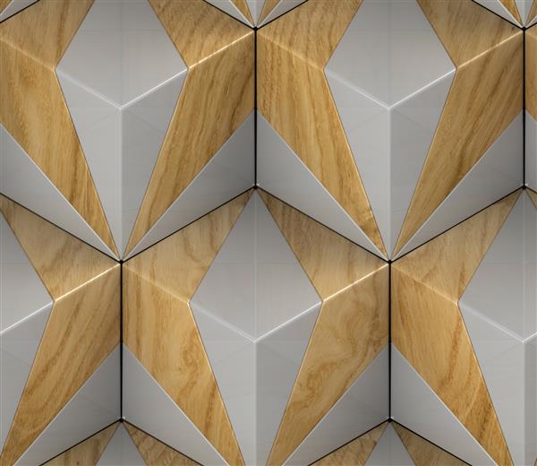 کاشی های سه بعدی اکو چوب با عناصر سنگ خاکستری جنس چوب بلوط بافت واقعی بدون درز با کیفیت بالا برای دیوار وب کف