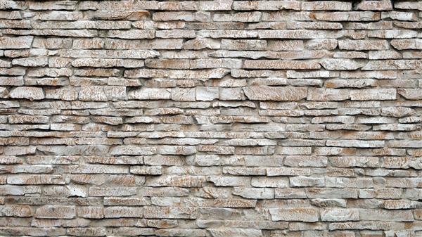 دیوار آجری خاکستری از بلوک های سنگی