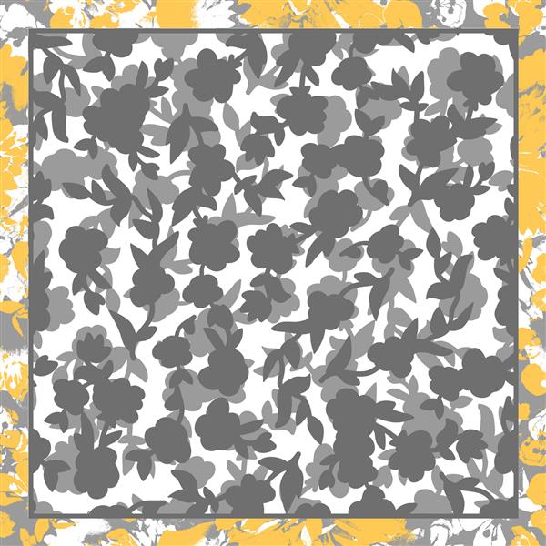 چاپ دیجیتال طراحی پارچه سابلیمیشن یا سیلک الگوهای رنگارنگ گل های زیبا و بافت های انتزاعی با هم ادغام شدند تا یک پارچه روسری الگوی کاغذ دیواری هنری خیره کننده ایجاد کنند
