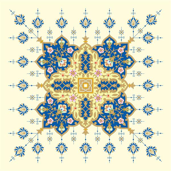 قاب گل عربی طراحی سنتی اسلامی عنصر تزئین مسجد پس زمینه ظرافت با ناحیه ورودی متن در یک مرکز
