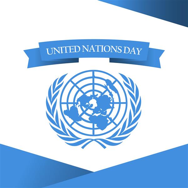 الگوی طراحی روز ملل متحد طراحی برای بنر کارت تبریک یا چاپ