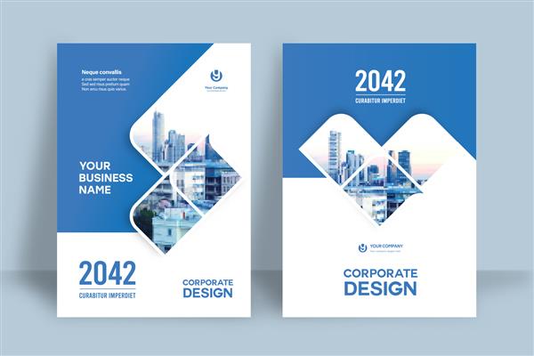 الگوی طراحی جلد کتاب شرکتی در A4 می تواند با بروشور گزارش سالانه مجله پوستر ارائه تجاری نمونه کارها بروشور بنر وب سایت سازگار شود