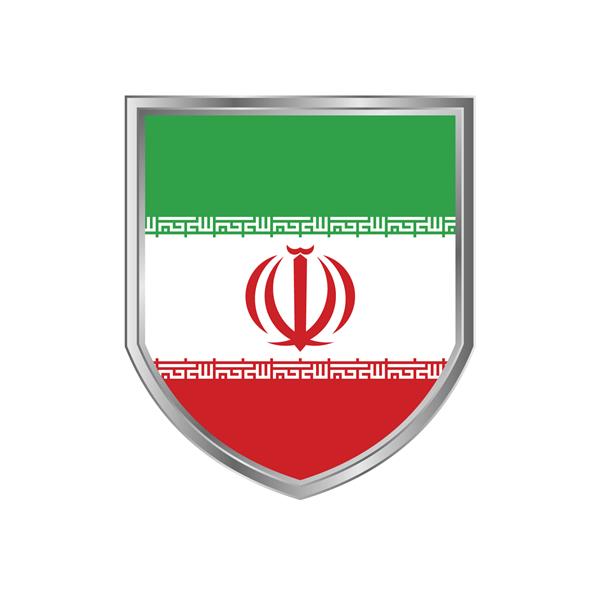 پرچم ایران با قاب سپر فلزی