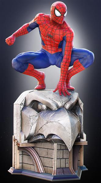 مجسمه مرد عنکبوتی پوستر دیواری