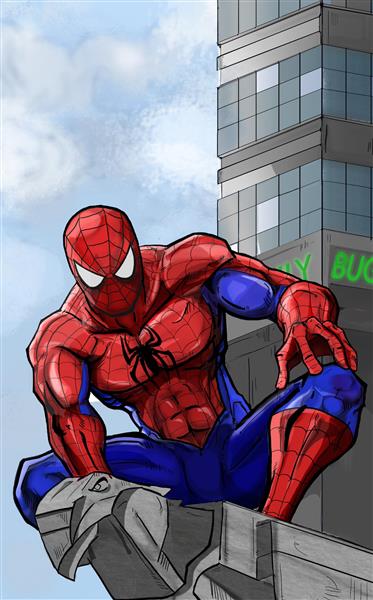 مرد عنکبوتی در شهر پوستر
