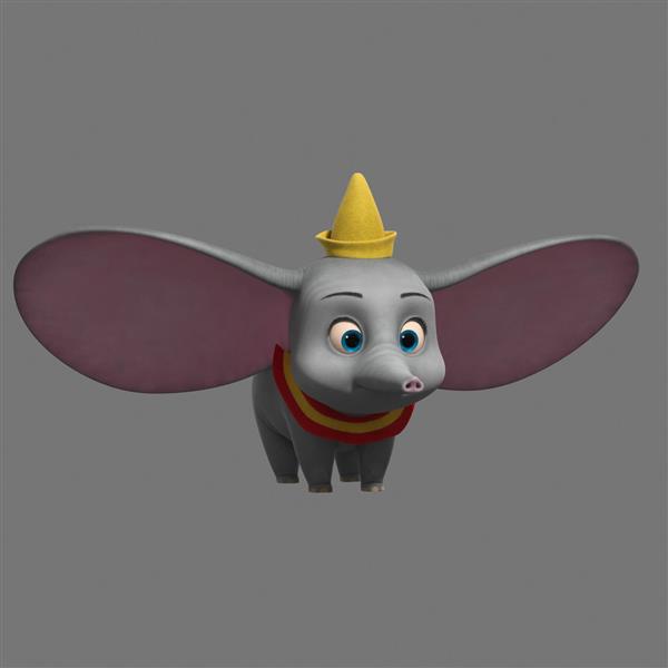 دامبو بچه فیل بانمک با گوش های بزرگ