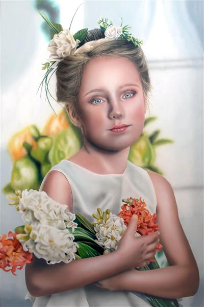 به نام نقاشی گل های زیبا