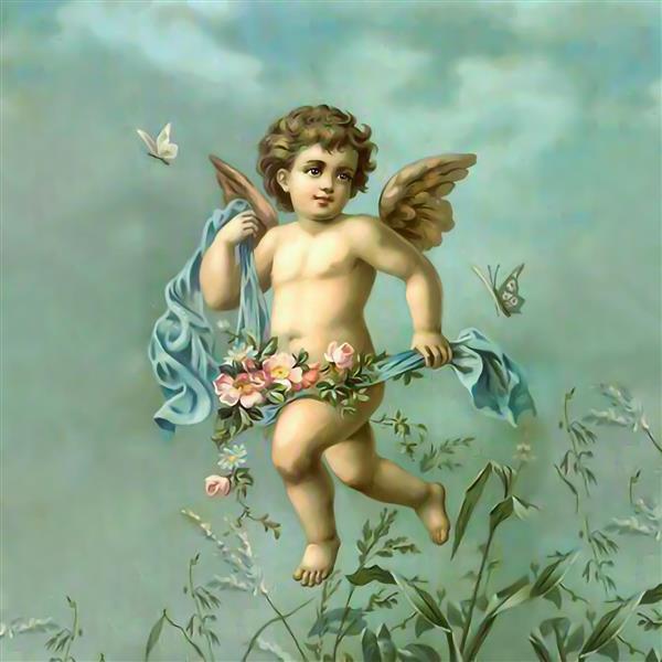 کوپید فرشته کوچک نقاشی دیجیتال