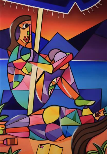 زنان در ساحل هنر کوبیسم