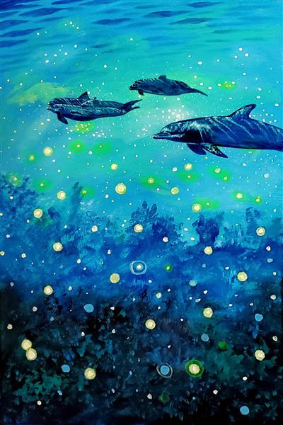 دلفین های باهوش در دریا