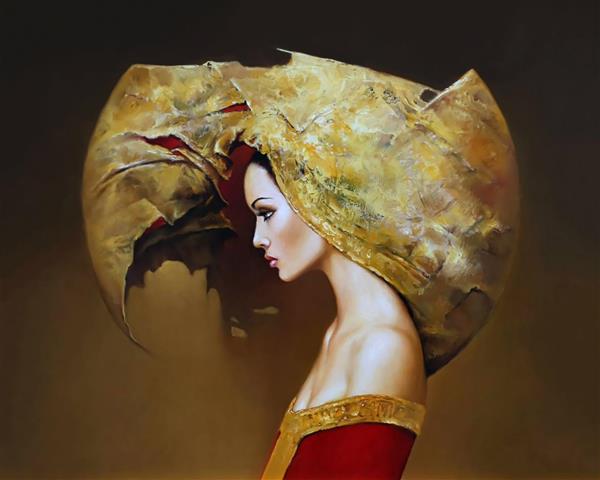 ملکه زیبایی سیاره طلایی اثر هنری
