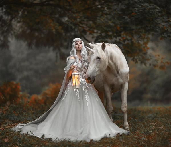 پرنسس زیبا و اسب سفید