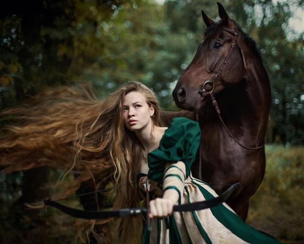دختر شجاع و اسب زیبا