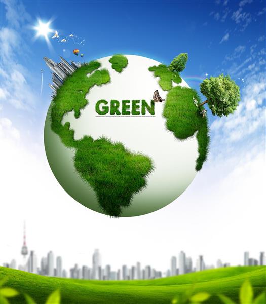 طراحی کاتالوگ تجاری جهان سبز
