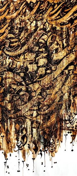 عشق ورق طلا شاپان اثر استاد غلامحسین الطافی