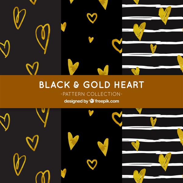 الگوهای تیره با قلب طلایی