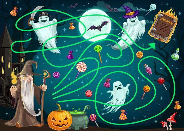 بازی مسیر جستجوی کودکان با ارواح هالووین
