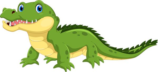 تمساح سبز کارتونی