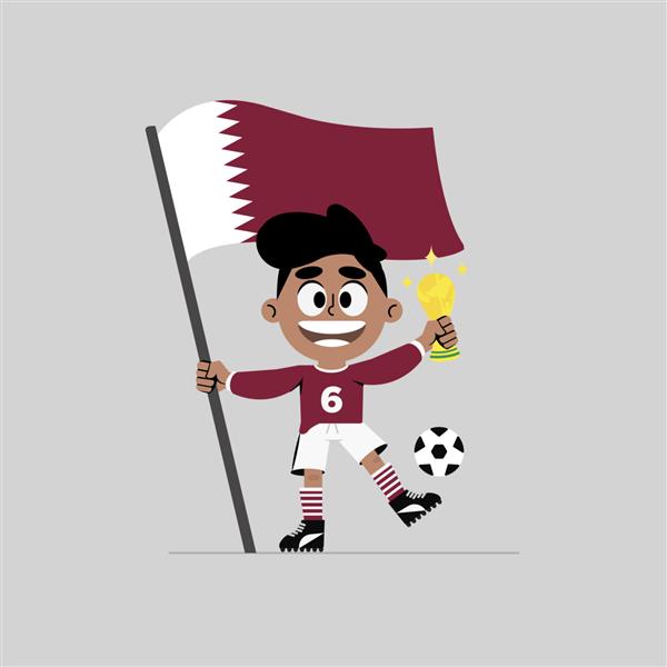 شخصیت وکتور کارتونی جام جهانی قطر
