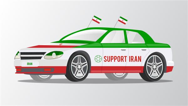 ماشین هواداران فوتبال ایران