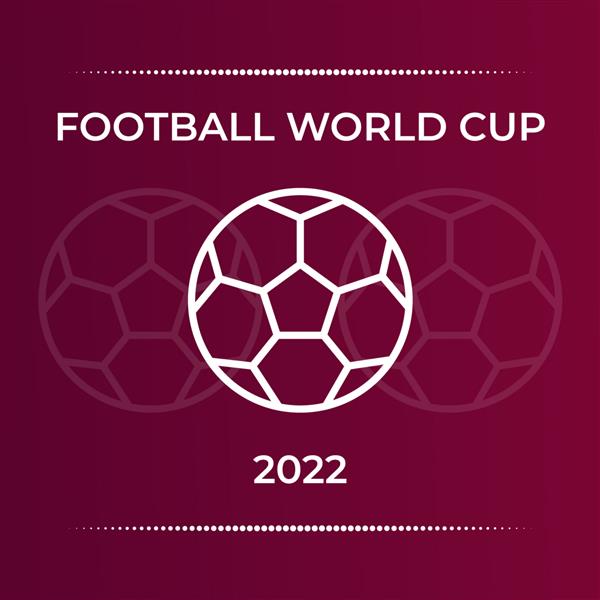الگوی طراحی پس زمینه جام جهانی فوتبال 2022