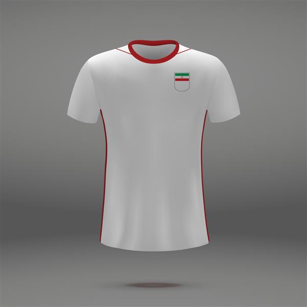 کیت فوتبال ایران قالب تیشرت برای پیراهن فوتبال