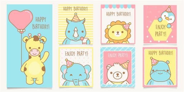 کارت های حمام نوزاد کارت های تبریک تولد با حیوانات 